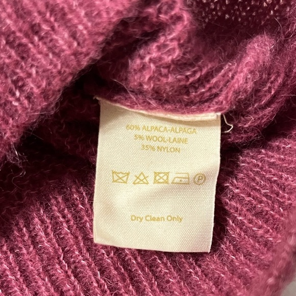 Free People | Raspberry Gossamer V-Neck Sweater - Picture 5 of 7